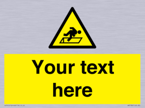 Custom Warning Hatch Sign